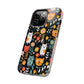 Whimsical Feline Garden iPhone and Samsung Tough Phone Cases,