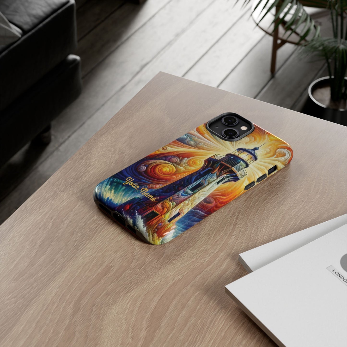 Personalized Cosmic Beacon iPhone Tough Cases, Gift for Him/Her.