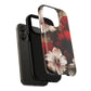 Crimson Noir Tough iPhone Magnetic Cases, Tough iPhone Protector, Stylish Floral Design, Gift for Her, Floral Accessories
