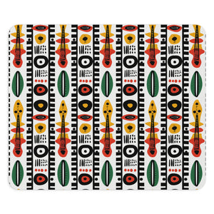 Afrobeat Harmony Vibrant Geometric Mouse Pad – Artistic Desk Accessory for Creatives & Dreamers.