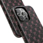 Coquette Chic Bow-Patterned Tough Magnetic iPhone Case, Stylish Gift for Her, Protective iPhone Cover, Trendy Accessory, iPhone Birthday Gift, Fashionable Tech