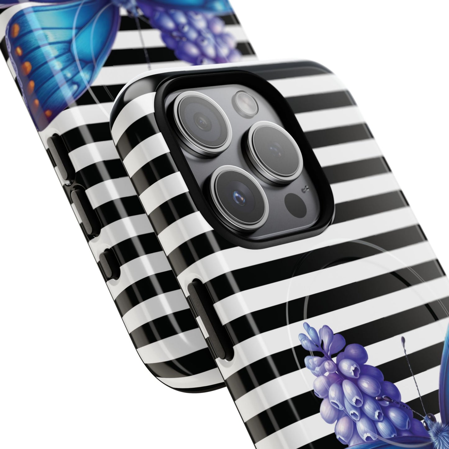 Midnight Bloom Tough iPhone Magnetic Cases - Floral, Stylish iPhone Cover, Gift for Her, Custom Mobile Case, Trendy iPhone Accessories