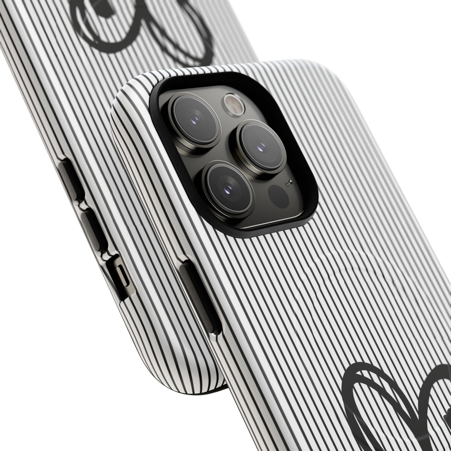 Tough Magnetic Phone Case with Heart & Cross Design, Durable Phone Cover, Unique Gift for Her, Stylish Accessory, Everyday Use
