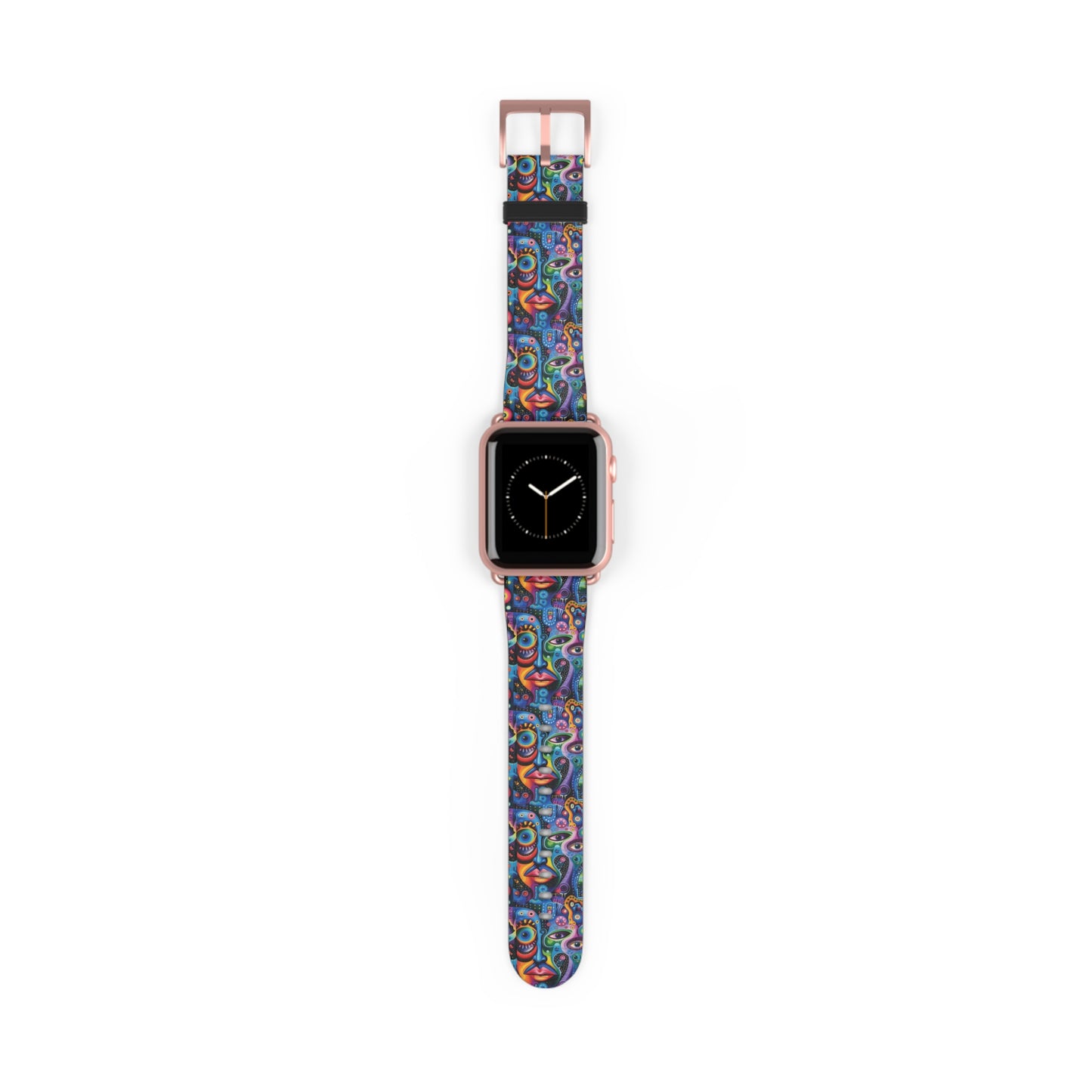 Psychedelic Visions Colorful Artful Watch Band - Unique Design for Fashion Lovers.