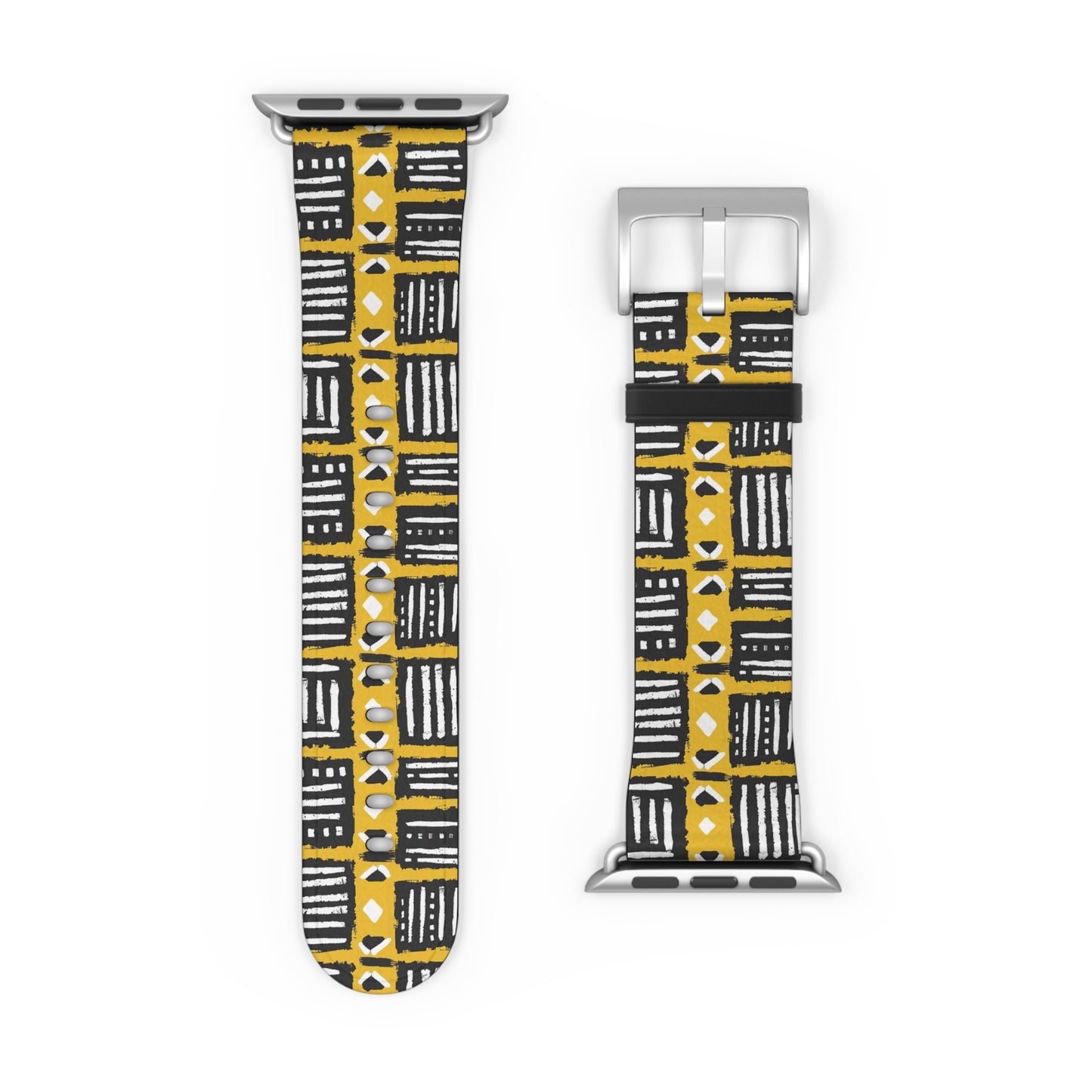 Tribal Vibes Stylish Abstract Print Watch Band - Unique Accessory for Fashion Lovers.