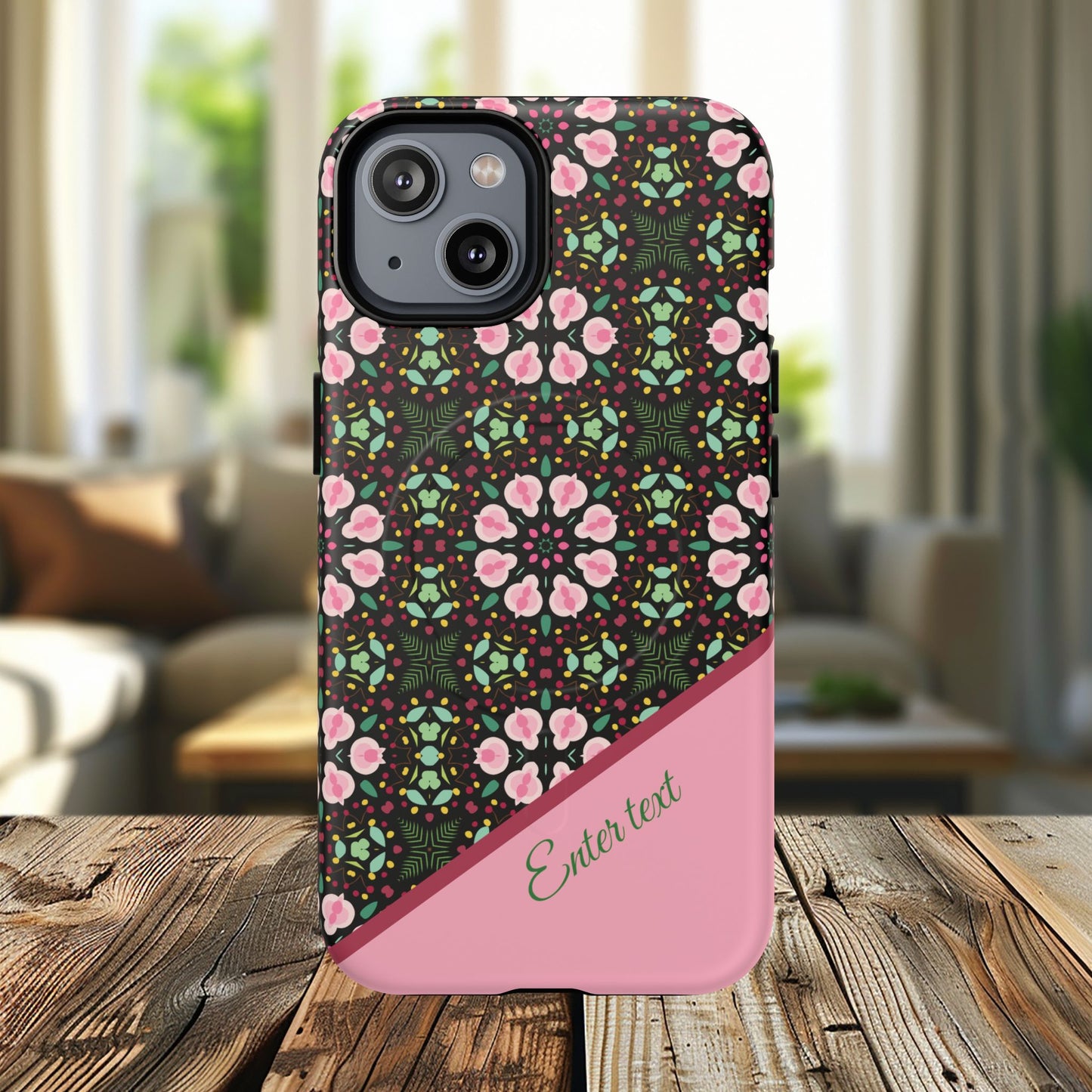 Personalized Twilight Petal Tapestry Floral Tough Magnetic MagSafe® iPhone Case, Durable iPhone Protector, Unique Gift for Her, Stylish Tech Accessories.