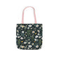 Daisy Delight Floral Canvas Tote Bag with 5-Color Straps | Eco-Friendly Shopping Bag