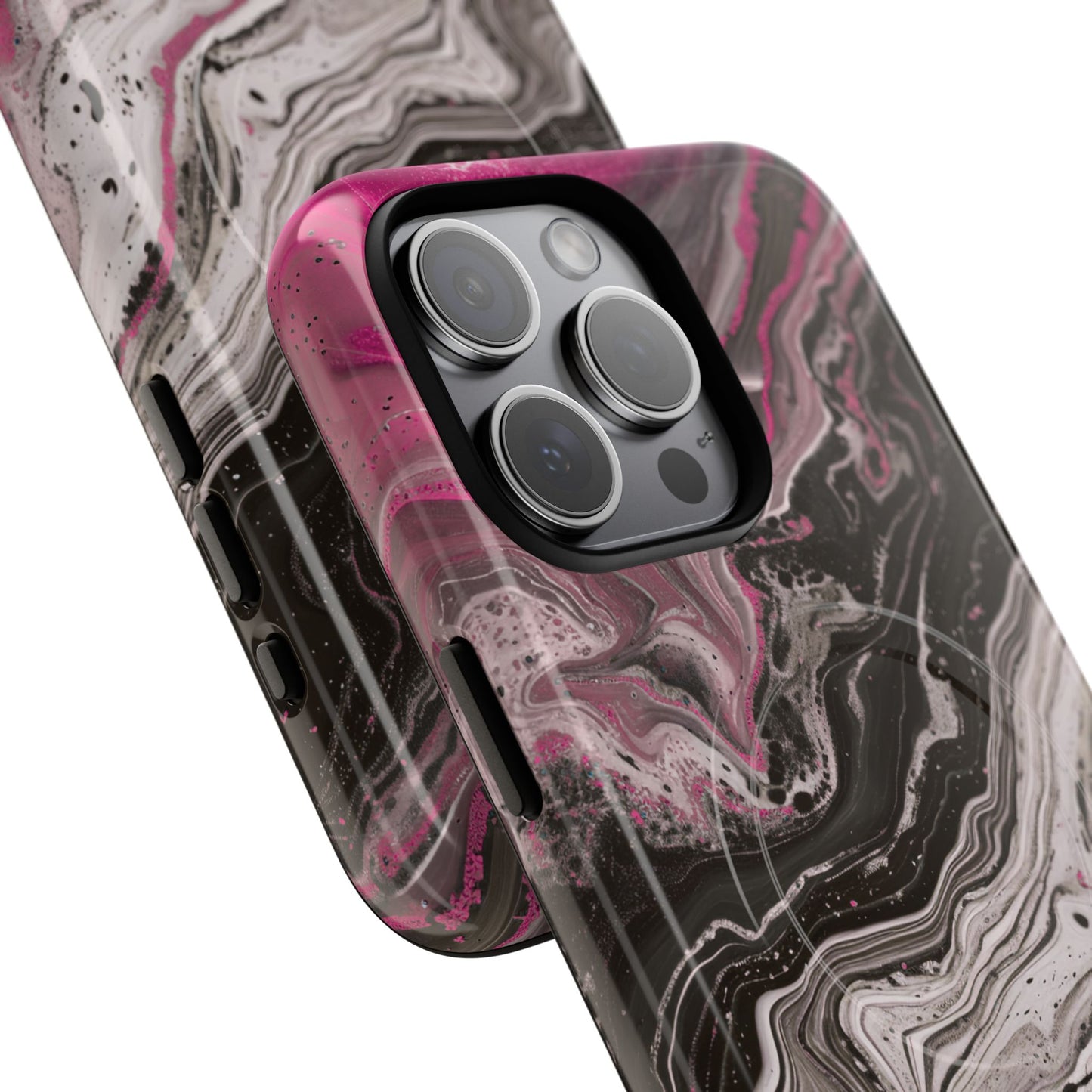 Stylish Magnetic iPhone Cases for Tough Protection, Trendy iPhone Covers, Gift for Teens, Modern Tech Accessories, Marble iPhone Design Cases