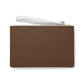 Blossom Elegance: Noir Garden Clutch Bag - Vegan Leather Saffiano Pattern Fashionista On-the-Go Zip Fastening Wrist Strap.