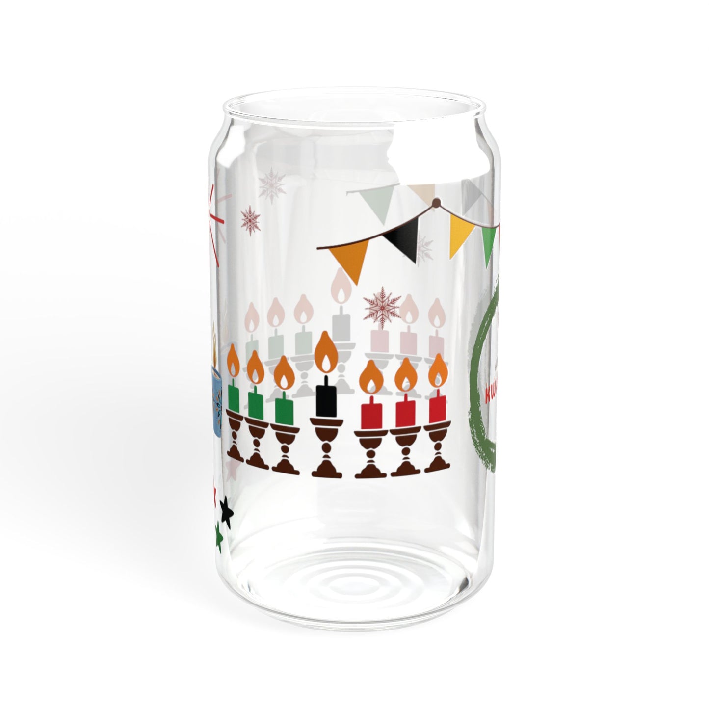 Happy Kwanzaa Sipper Glass, 16oz