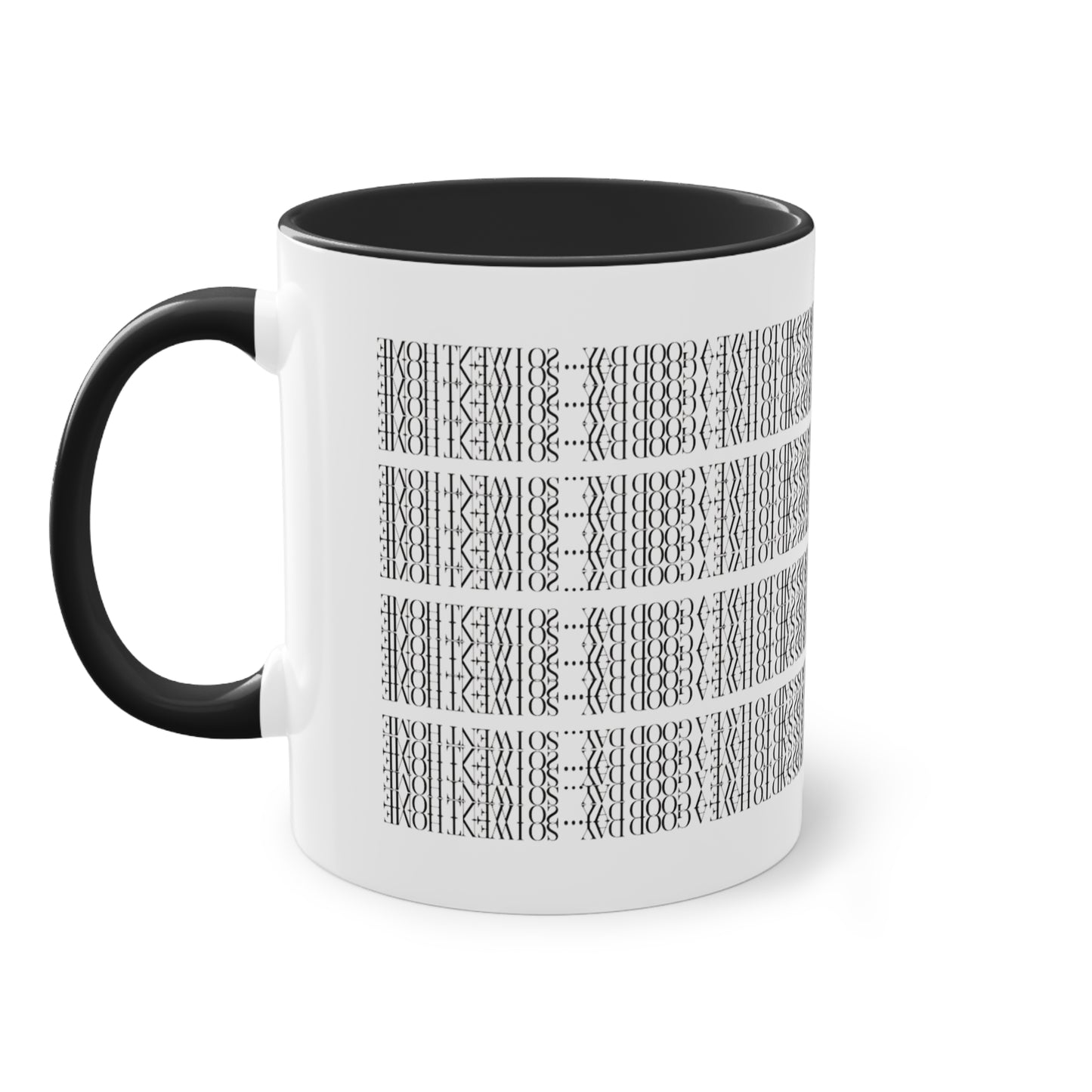 Two Tone Funny Hidden Message Mug - “My Boss said to have a good day… so I went home.”- Viral Optical Illusion Mug - Secret Sarcastic Work Message - Dishwasher Safe, Unique Gifts for Coffee Lovers, Home & Office Decor, Holiday Present.