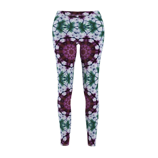 Mystic Garden Tie and Dye Casual Leggings (AOP)