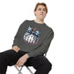 Polka Dot Pumpkin Charm Unisex Garment-Dyed Sweatshirt