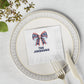 Personalized Patriotic Napkins — Red White & Blue Bow with 'Name or Message'