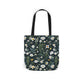 Daisy Delight Floral Canvas Tote Bag with 5-Color Straps | Eco-Friendly Shopping Bag