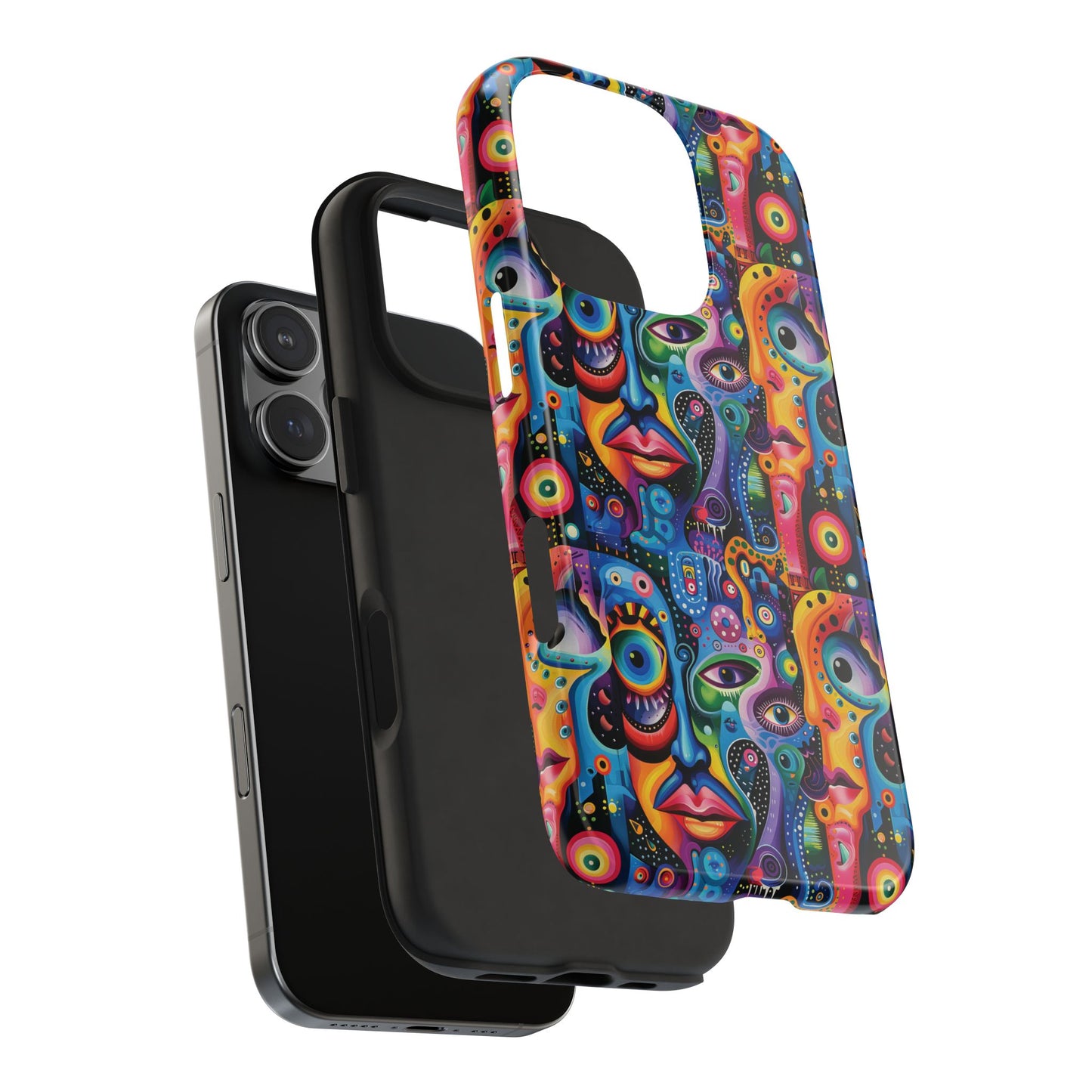 Psychedelic Visions Vibrant Art iPhone and Samsung Phone Case - Stylish Tough Case for Artists & Creatives.