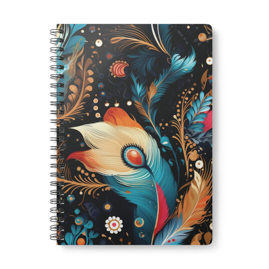 Ethereal Feathers Softcover Notebook, A5 (PY)