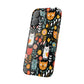 Whimsical Feline Garden iPhone Case — Slim Floral Cat Design (Matte or Glossy) for iPhones.