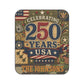 Personalized 'Celebrating 250 Years USA' Picnic Blanket — Custom Family Name (The Johnsons)