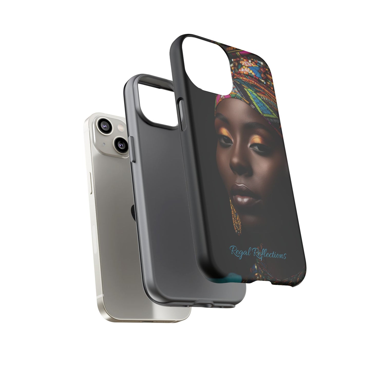 Regal Reflections: African Majesty iPhone, Samsung and Google Tough Phone Cases.