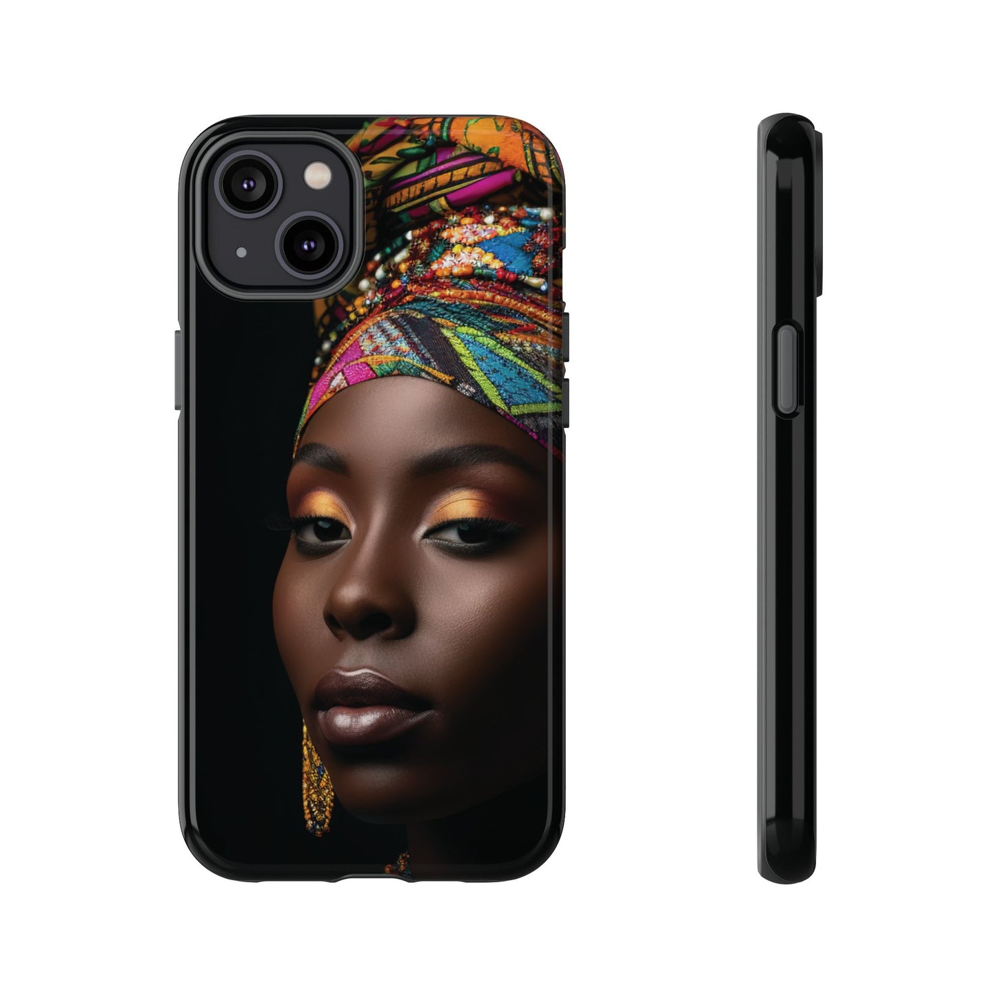 Regal Reflections: African Majesty Tough Google Pixel, iPhone and Samsung Cases.