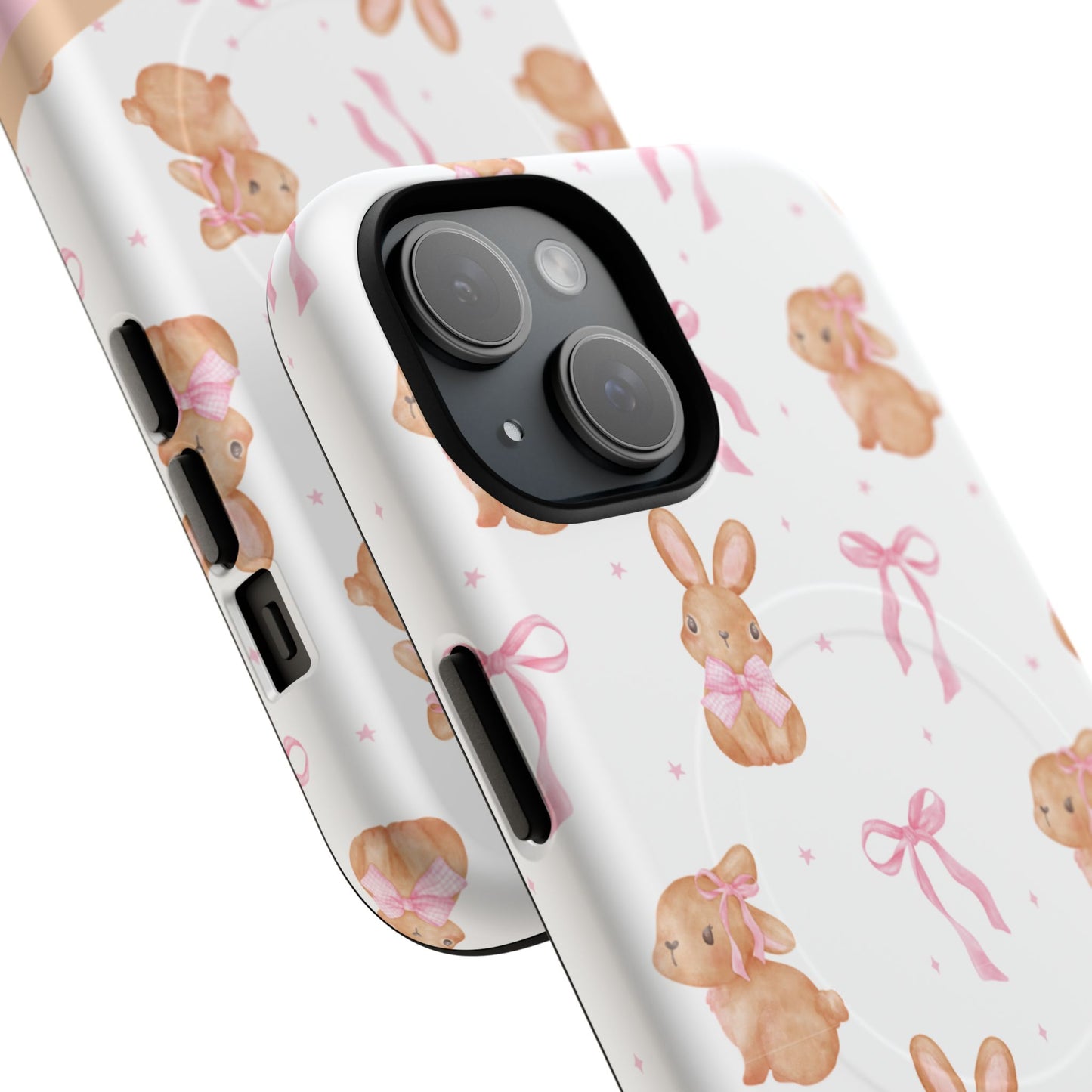 Personalized Bunny iPhone Case - Cute Animal Design, Tough MagSafe® Magnetic Case, Easter Gift, Spring Aesthetic, Kids Accessories