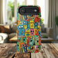 Vibrant Art Magnetic Phone Case, Colorful Protector, Unique iPhone Case, Gift for Artists, Trendy Tech Accessory