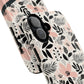 Personalized Floral Blush Garden Whisper Tough Magnetic MagSafe® iPhone® 13, 14, 15, 16, 17, Pro, Pro Max, Plus Cases (Custom Name).