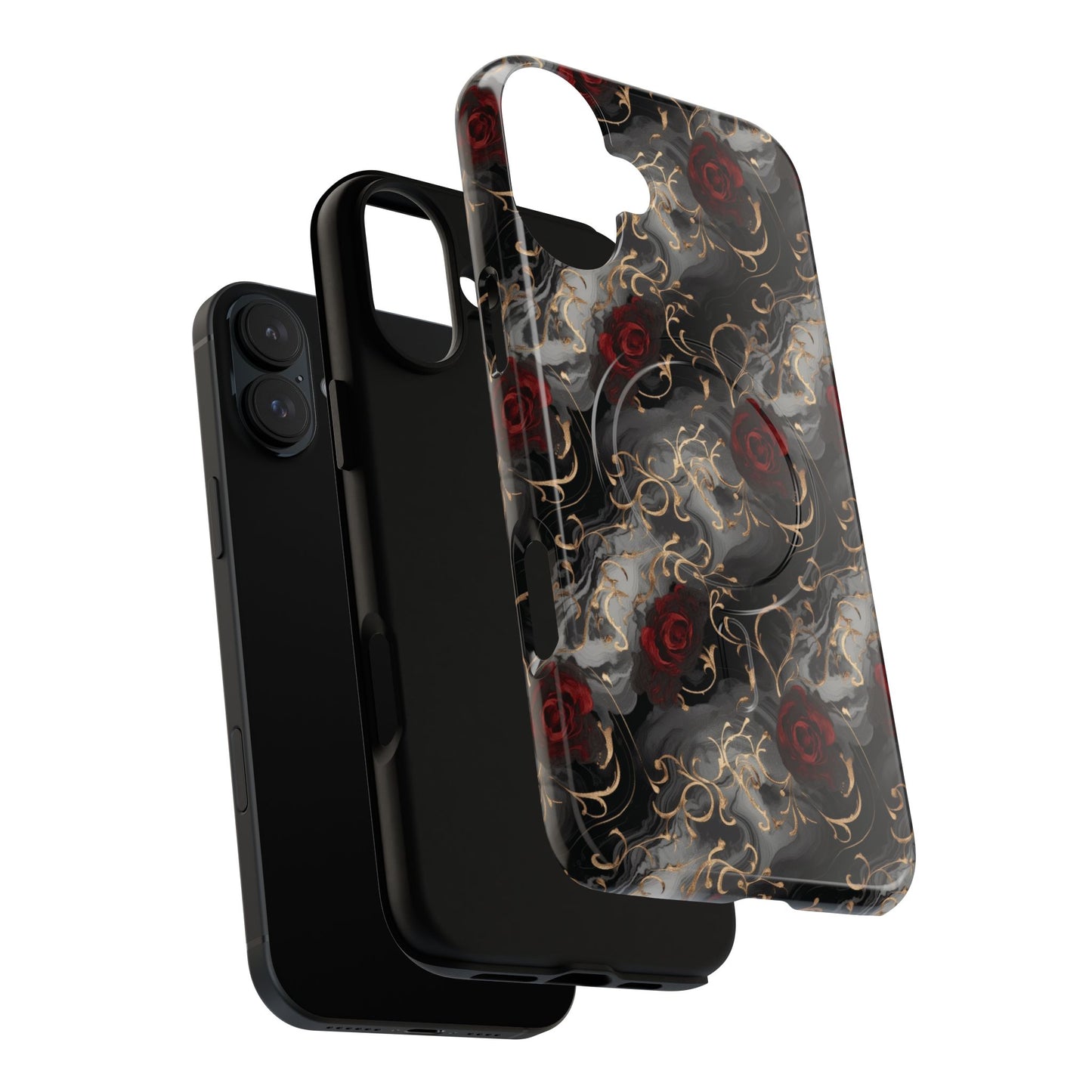 Elegant Floral Tough iPhone Magnetic Cases, iPhone Protection, Unique iPhone Covers, Stylish Mobile Accessories, Gift for Her