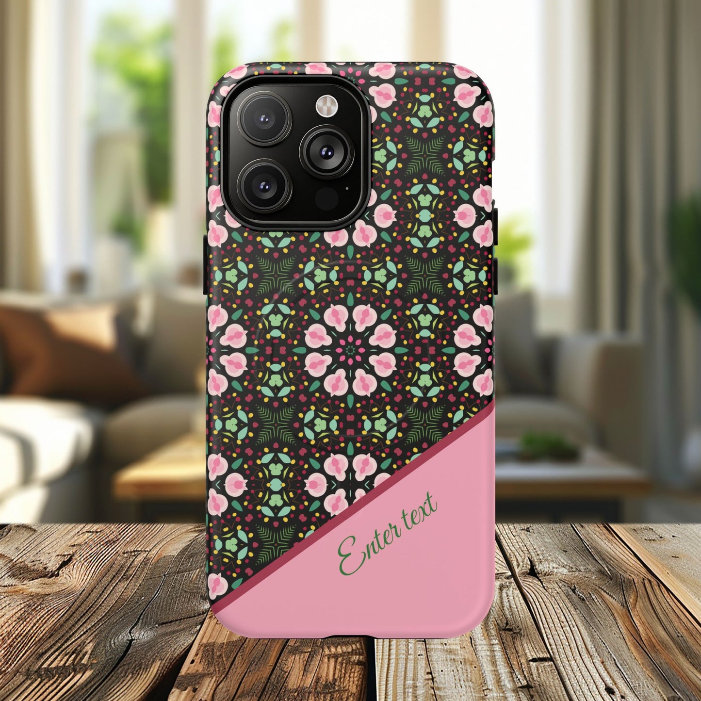 Personalized Twilight Petal Tapestry Floral Tough Magnetic MagSafe® iPhone Case, Durable iPhone Protector, Unique Gift for Her, Stylish Tech Accessories.