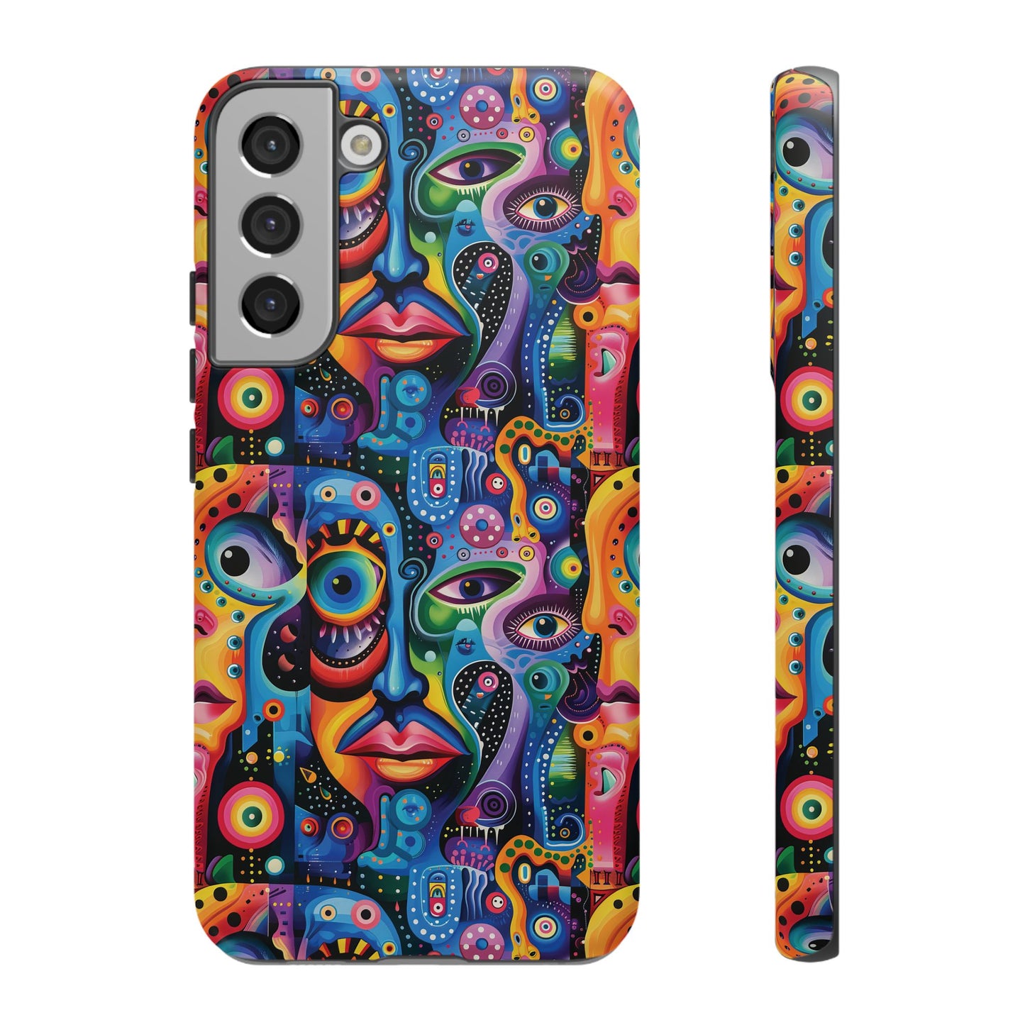 Psychedelic Visions Vibrant Samsung, iPhone and Google Pixel Phone Cases - Colorful Artistic Design
