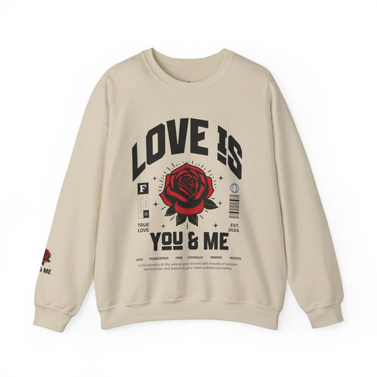 Love is ... Valentines Unisex Heavy Blend™ Crewneck Sweatshirt.