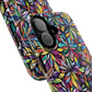 Prism Petal Burst Tough Magnetic iPhone Case, Colorful iPhone Case, Unique Gift for Flower Lovers, Stylish stained Glass Accessory