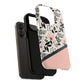 Personalized Floral Blush Garden Whisper Tough Magnetic MagSafe® iPhone® 13, 14, 15, 16, 17, Pro, Pro Max, Plus Cases (Custom Name).