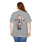 Faith and Floral Cross Unisex Heavy Cotton Tee