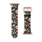 Blossom Elegance: Noir Garden Floral Watch Band - Stylish Floral Design for Smartwatches