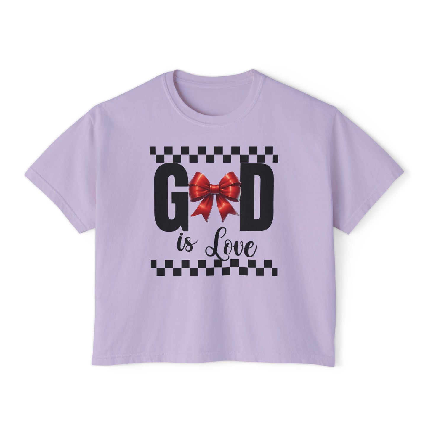 GOD is LOVE Women's Comfort Colors Boxy Tee