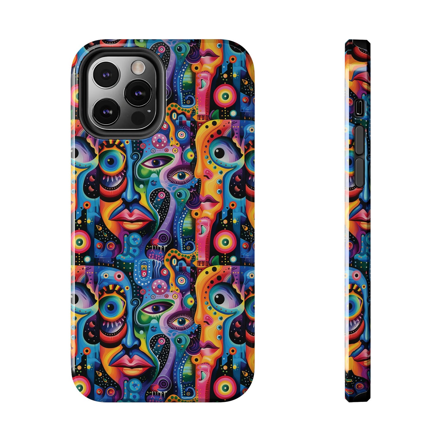 Psychedelic Visions Vibrant Art iPhone and Samsung Phone Case - Stylish Tough Case for Artists & Creatives.