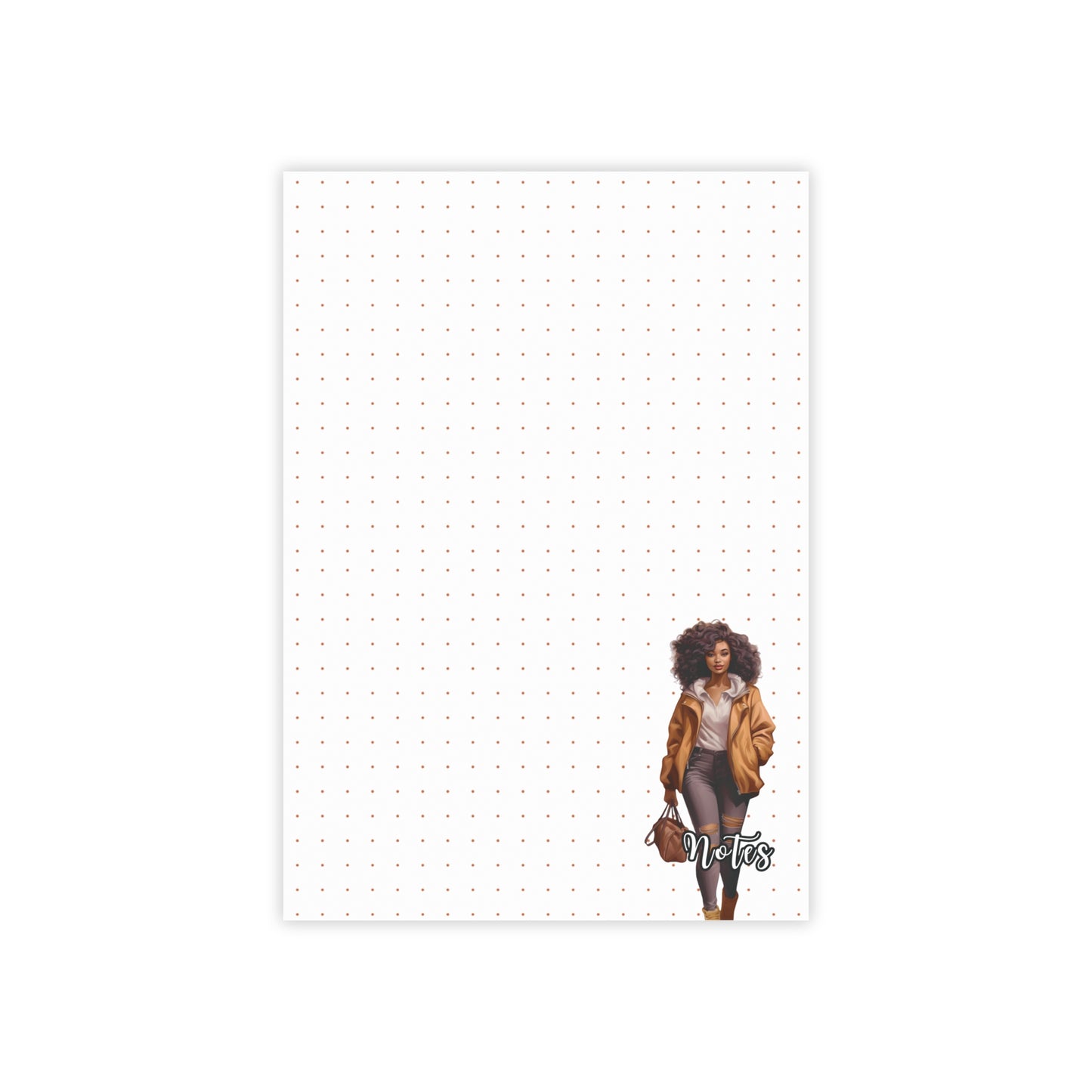 Chic Note Pads with Fashion Illustration, Stylish Sticky Notes for Organizing, Personalized Gifts for Her, Office Supplies, Creative