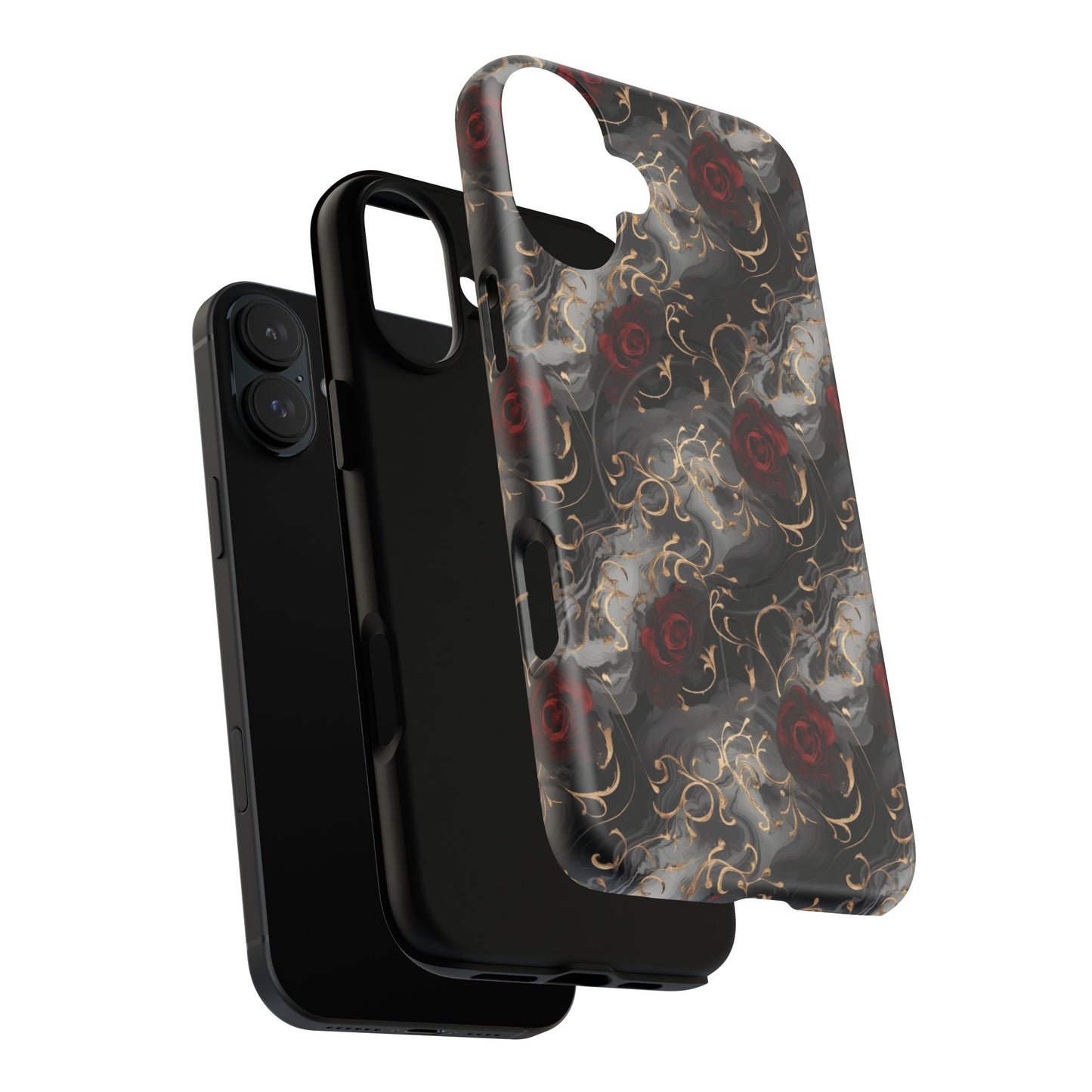 Elegant Floral Tough iPhone Magnetic Cases, iPhone Protection, Unique iPhone Covers, Stylish Mobile Accessories, Gift for Her