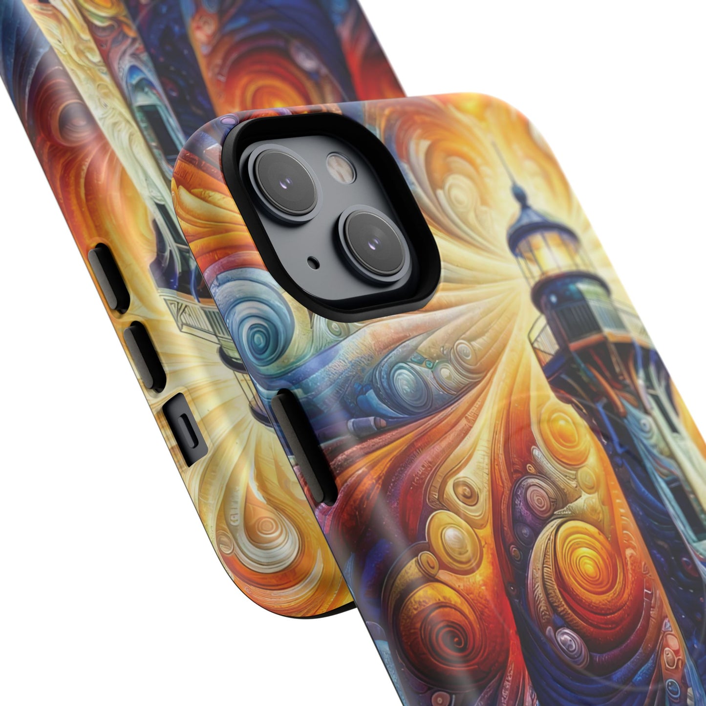 Vibrant Lighthouse Magnetic iPhone Case, Durable Protection for Everyday Adventure, Gift for Nature Lovers, Colorful iPhone Cover