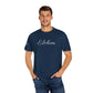 Embroidery 'ELOHIM, GENESIS 1:1' - Faith-Based Unisex Garment-Dyed Comfort Colors T-shirt, Faith Gift Tee, Religious Tee, Embroidery Tee.