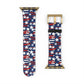 Patriotic Waves - Red, White & Blue Stars | USA Flag Design
