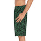 Black Tropical Bliss Men's Board Shorts (AOP)- (PY)