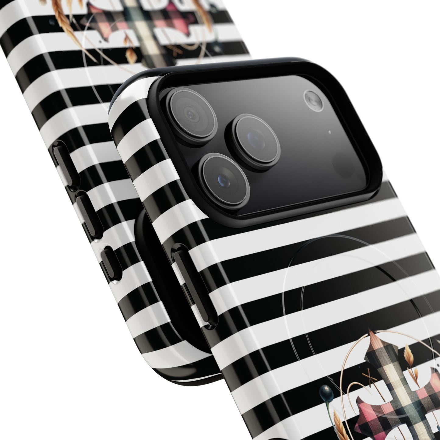 Striped in His Glory iPhone Case, Tough Magnetic Phone Protector, MagSafe iPhone Cover, Durable Case for Everyday Use, Gift for Nature Lovers, Vibrant Design.