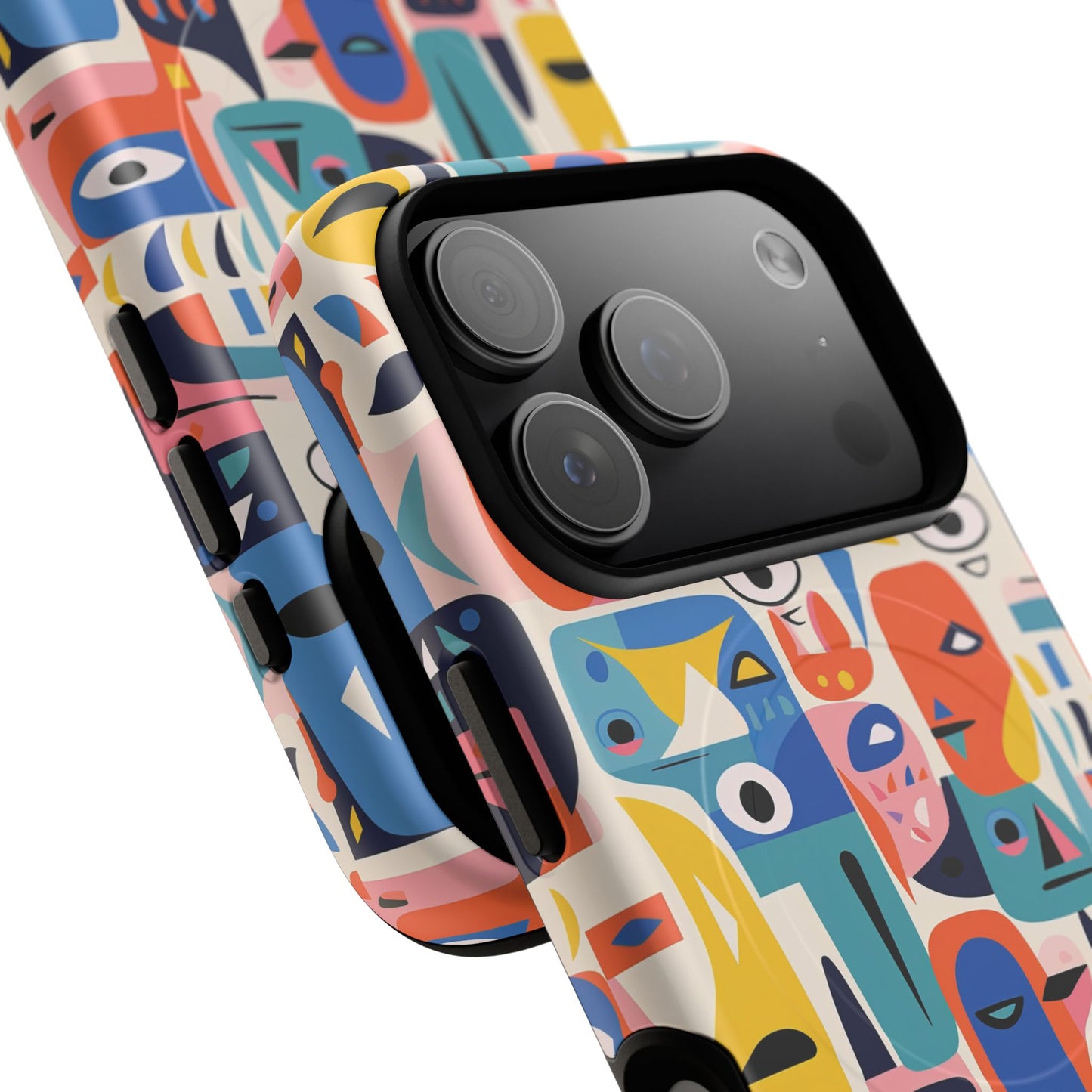 Vibrant Phone Case,  Magnetic iPhone Cover, Colorful Abstract Protection, Trendy Gift, Unique Tech Accessory, Art Phone Case