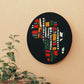Colorful African Map Wall Clock – Modern Home Decor