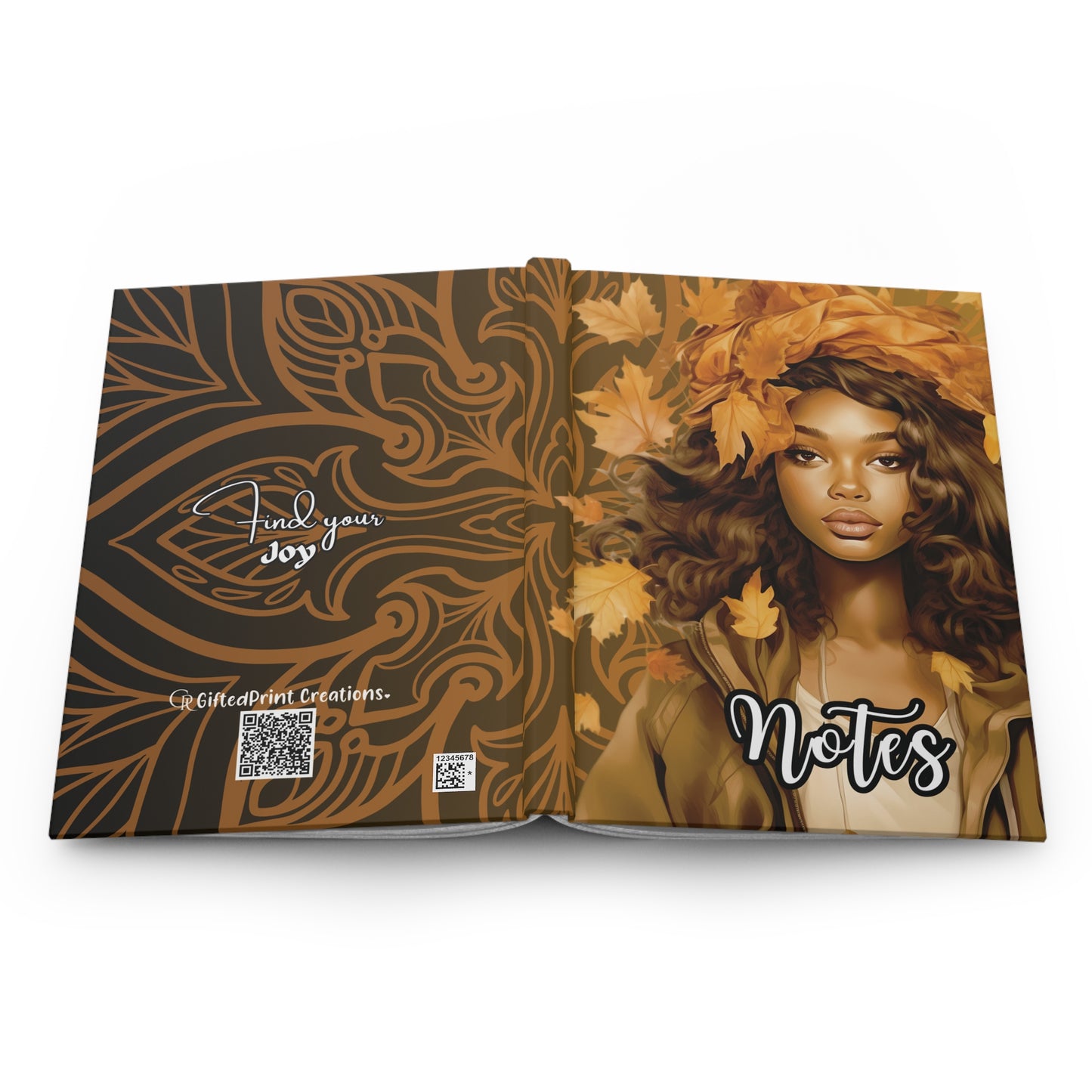 Autumn Inspired Hardcover Journal | Notes, Find Your Joy, Fall Writing, Artist Journal, Gift for Her, Seasonal Planner