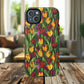 Floral Luminous Whirl Tough Magnetic iPhone Case, Stylish Protection for Everyday Life, Gift for Flower Lovers, Unique iPhone Accessory, Stained Glass iPhone Protection.