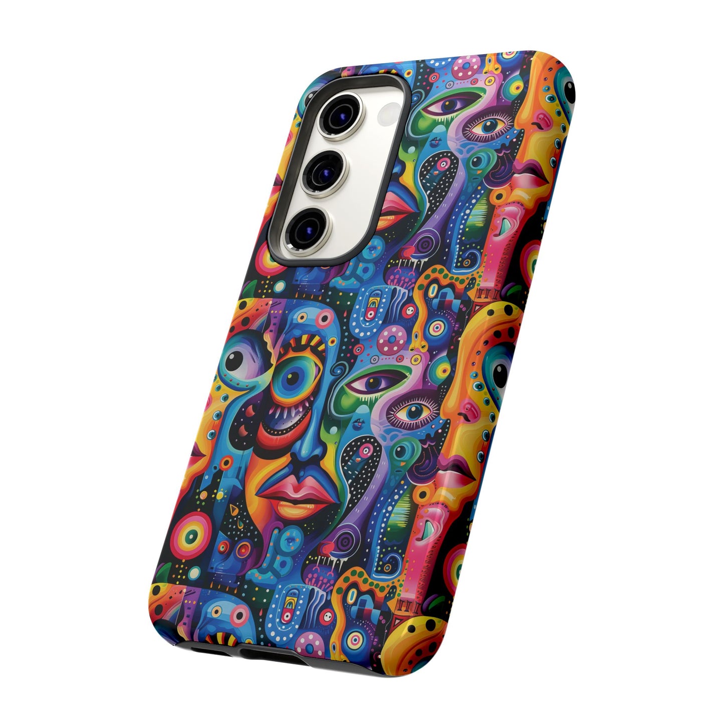 Psychedelic Visions Vibrant Samsung, iPhone and Google Pixel Phone Cases - Colorful Artistic Design